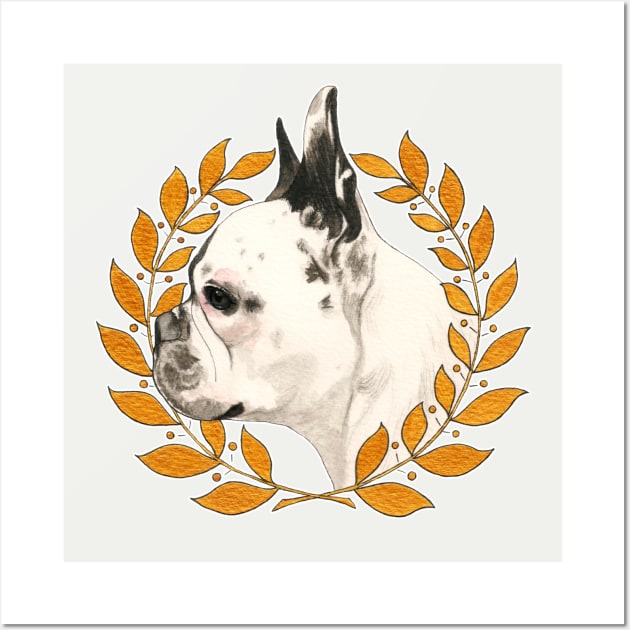 French Bulldog - @french_alice Wall Art by PaperTigress